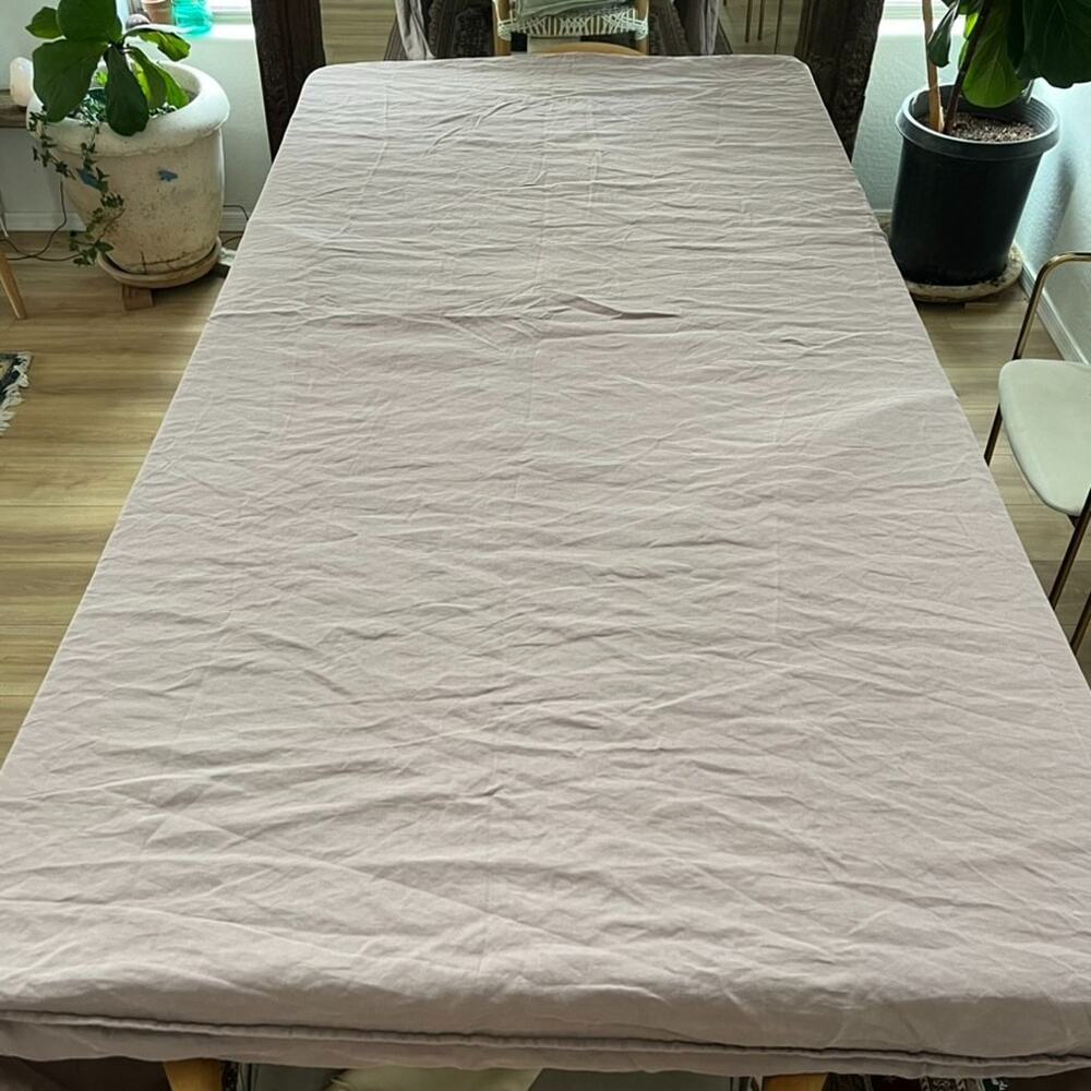 PARACHUTE Linen Blend Queen/ Full Duvet Cover Muted Lilac Color
